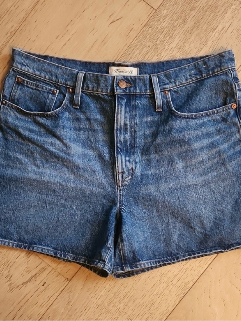 Madewell Relaxed Mid Length Denim Shorts - 31